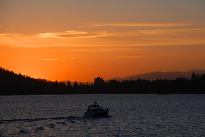 Couer D'Alene sunset, ID