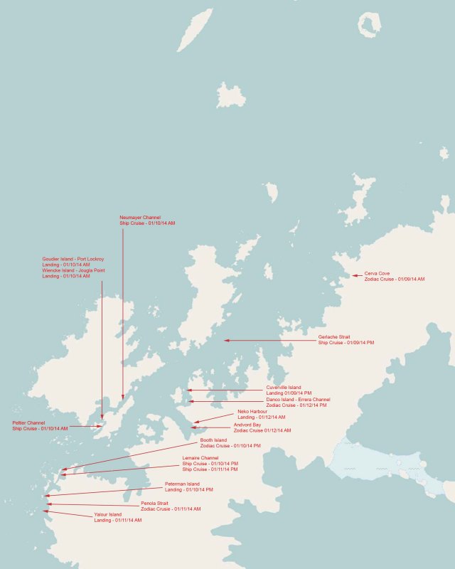 Upper Northern Peninsula of Antarctica