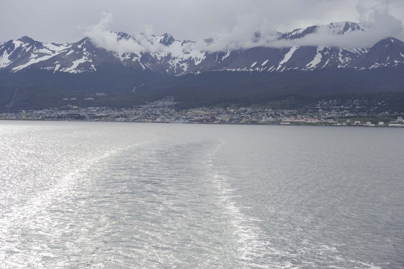 Leaving Ushuaia on the Ortelius