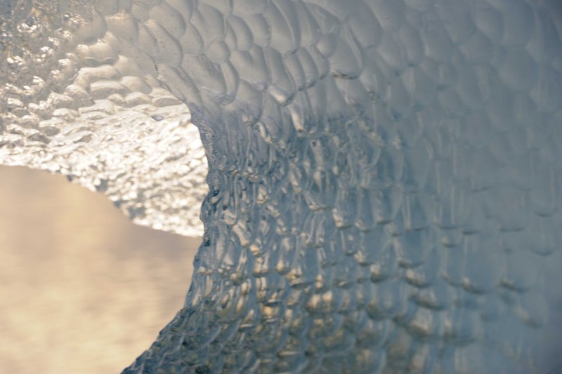 Iceberg and the setting Sun