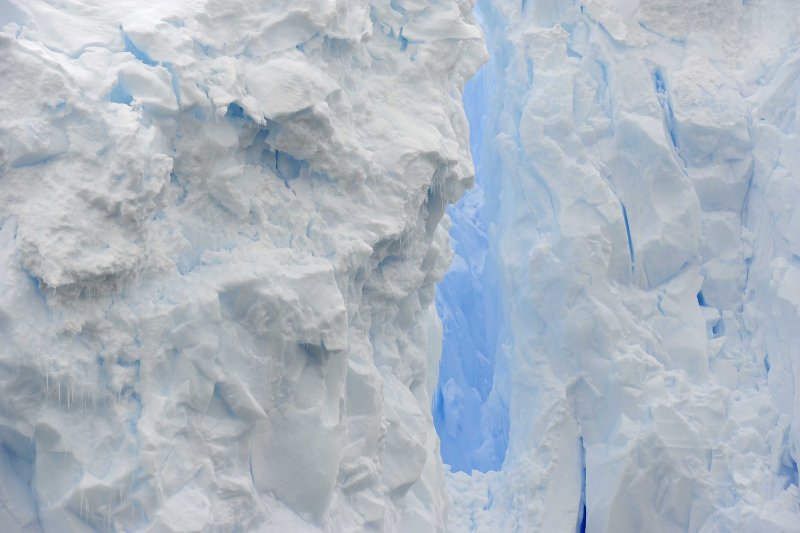 Glacier with intense blues