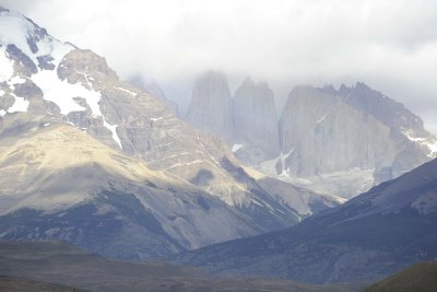 Torre North(2600m), Central(2800m),  South(2850m), Rainbow-011312-Laguna Amarga Torres del Paine Natl Park Chile-0029.jpg