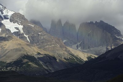 Torre North 2600m), Central(2800m), South(2850m), Rainbow-011312-Laguna Amarga Torres del Paine Natl Park Chile-0075.jpg