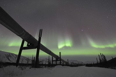 Pipeline with Aurora Borealis-032115-Dalton Highway, Wiseman, AK-#0773.jpg
