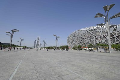 Olympic Torch & Birdnest Stadium-050415-Beijing, China-#0343.jpg