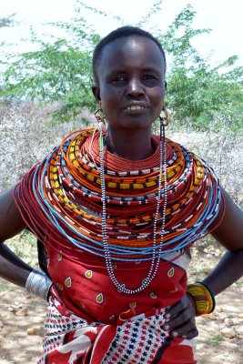 One of the young women in the village