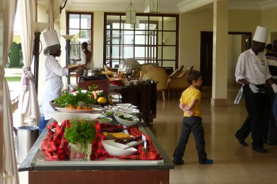 Mt. kenya Safari Club - The lunch buffet is delicous