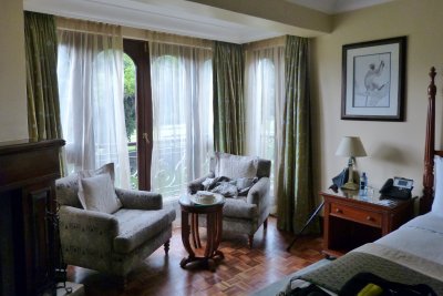 This room had a french balcony, you couldn't really stand on it though