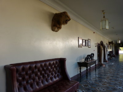 The hallway in the lodge reminds us of days gone by