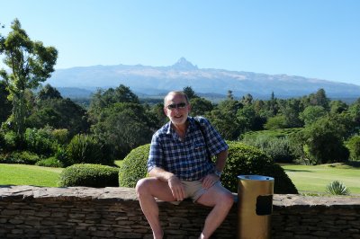 Jim & Mt Kenya on a glorious day!