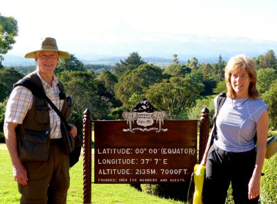 One last shot of Mike & Deb at Mt Kenya Safari Club