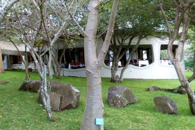 The dining room at the lodge