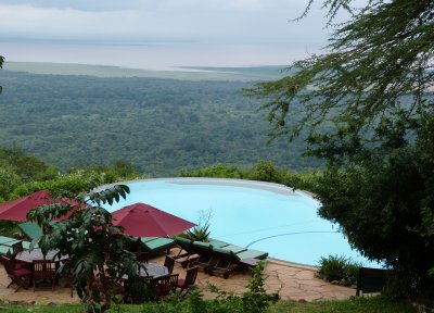 The pool at Lake Manyara Serena