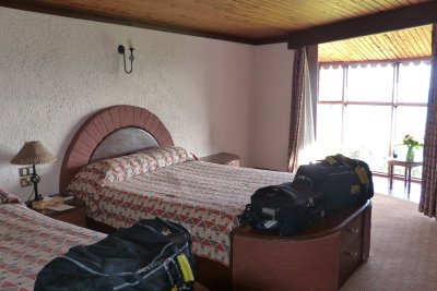 The rooms at the lodge are very large