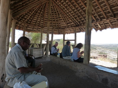 It was nice to eat our lunch here at Olduvaoi Gorge