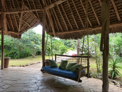 The reception and lounge area for the Bungalows