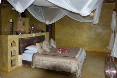 The bedroom of the villa