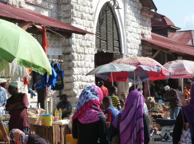 The busy, bustling morning market on the edge of the Old Town