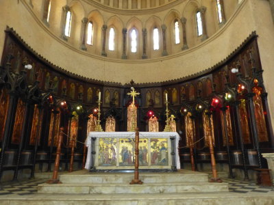 The altar is built on the site of the slave trading spot