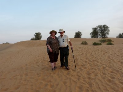We got out at a 'meeting' spot to climb a dune.  Yamen said I was going to make it up that dune even if he had to carry me.