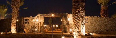 The entrance to the Dinner Safari Camp for Platinum Heritage Tours (stock photo from their website)