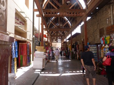Part of the marketplace in Old Dubai