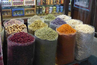 The spice souk was very colourful!