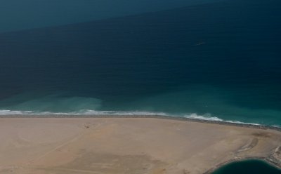 The shoreline of Abu Dhabi