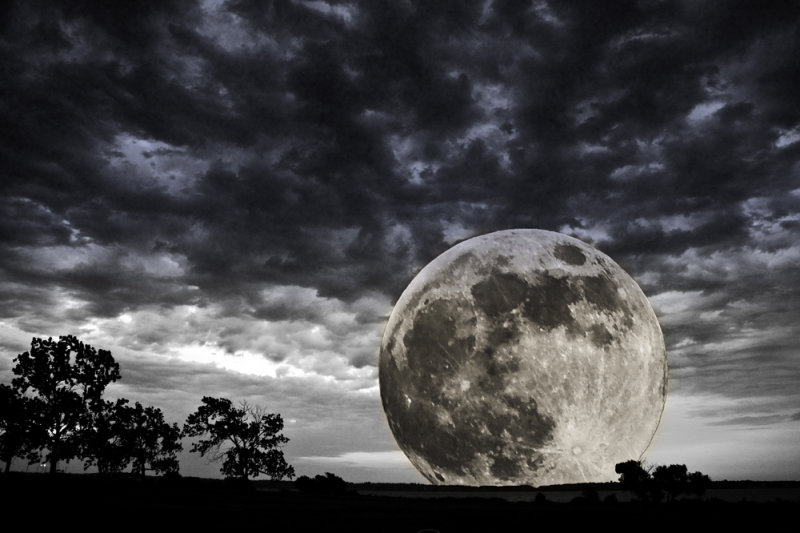 Super Moon Over Lake Ray Hubbard