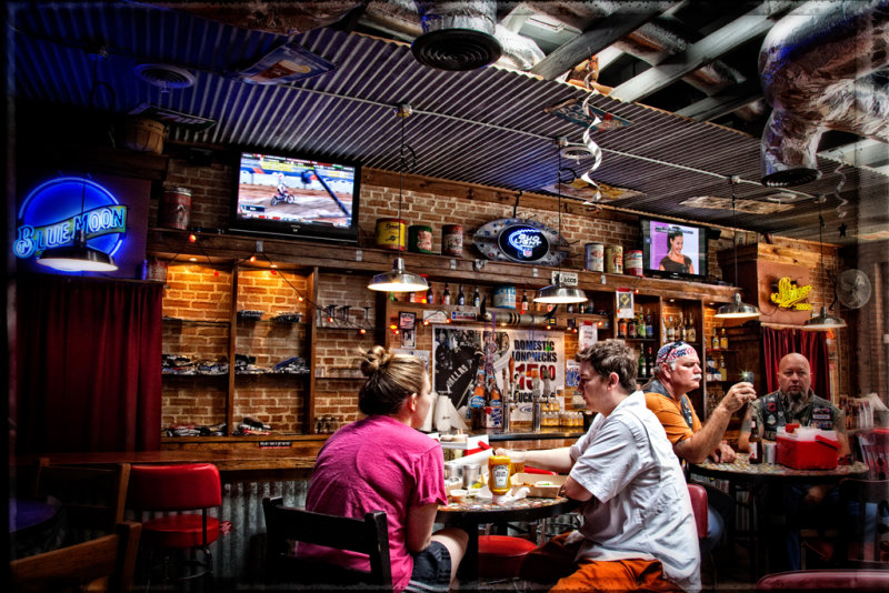 Love eating in funky places!
