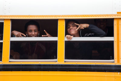 Kids on the bus...