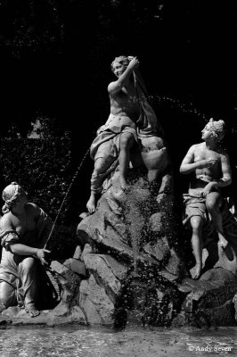 Fountain of Caserta in the gardens of the Quirinale