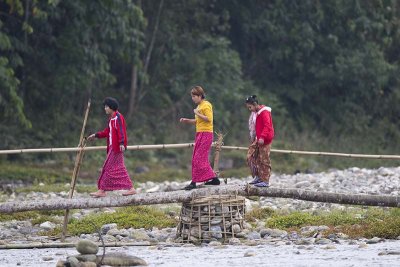 Crossing the river