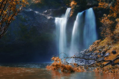 Waterfall from Pedator III (?), Hilo, Hawaii