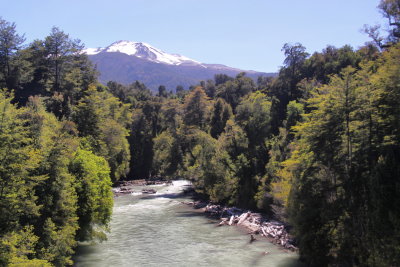 Stream discharge from Volcan Puyehue