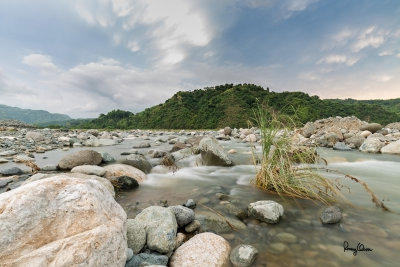Shooting info - Bued River, Rosario, La Union, Philippines, June 25, 2015, Canon 5D MIII + EF 16-35 f/4 L IS, 16 mm, f/16, ISO 50, 0.80 sec, 
manual exposure in available light, tripod/gear head, AWB, uncropped full frame resized to 1500 x 1000 pixels.