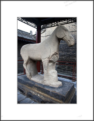 Stone Horse in Forest of Stele Museum
