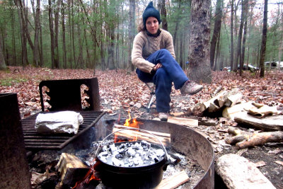 Travels to...The Dinner table in PIne Grove Furnace Campground in early November