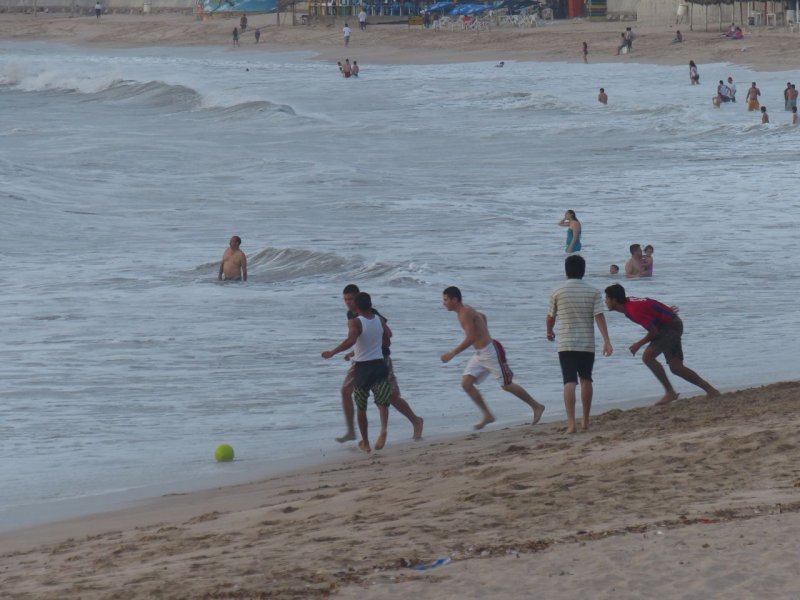 Malecn Beach Football Game