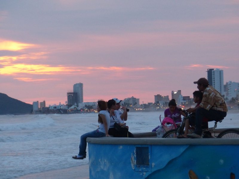 Watching the Sunset from the Malecon