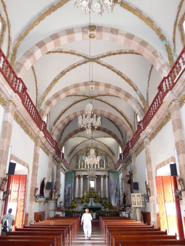 San Sebastian Church Interior, Concordia Mexico