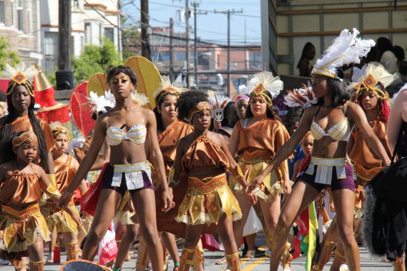 San Francisco Carnaval Festival Dancers Warming Up