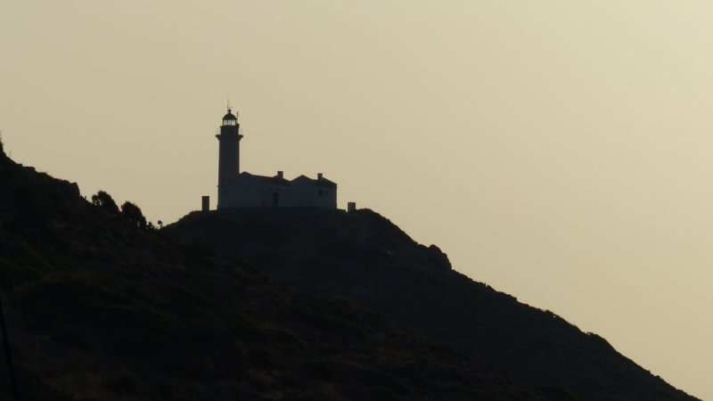 Knidos Lighthouse Silhouette