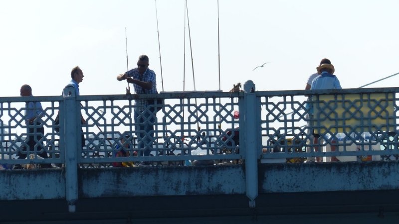 Galata Bridge Fishermen