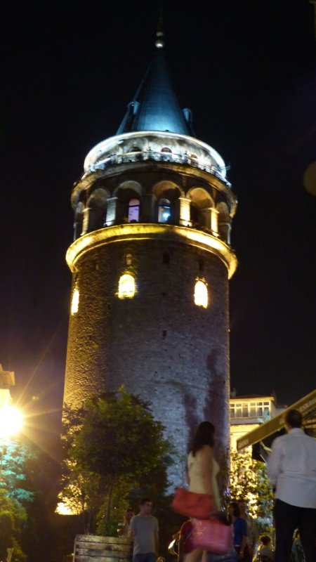 Galata Tower at Night