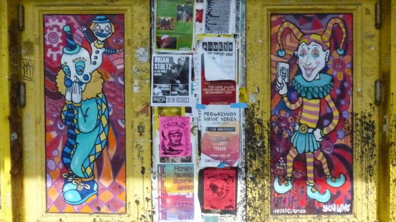 Frenchmen Street Clown Doors