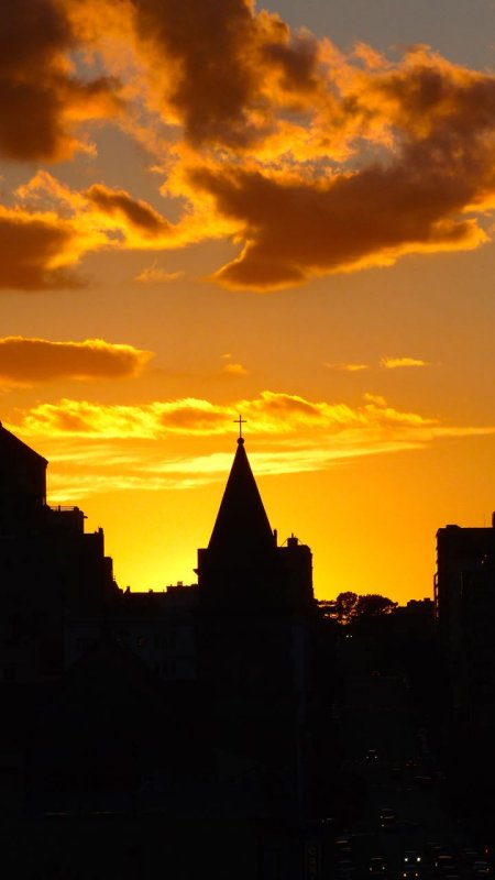 Broadway Street Sunset