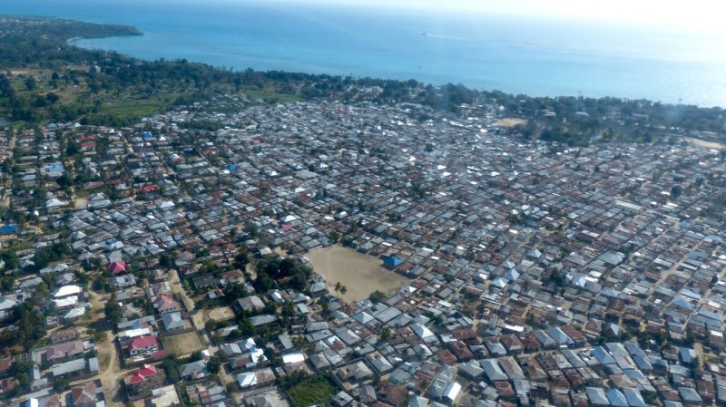 Stone Town from the air