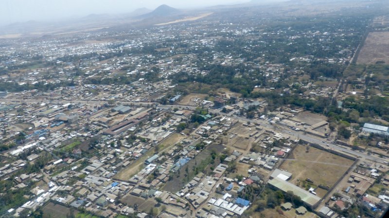 Arusha from the air
