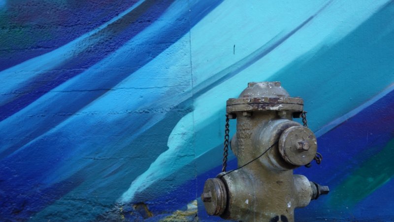 Fire Hydrant, Blue Wave